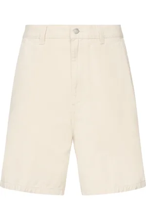 Carhartt Szorty, Mężczyzna, Biały, XL, Białe Szorty z Potrójnym Szyciem