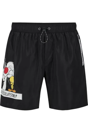 Iceberg Stroje kąpielowe, Mężczyzna, Czarny, XL, Czarne kąpielówki z sznurkiem, nadrukiem lodowca i logo