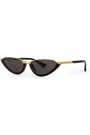 Bottega Veneta Akcesoria, Kobieta, Czarny, ONE SIZE, Czarne kwadratowe okulary przeciwsłoneczne z filtrem UV