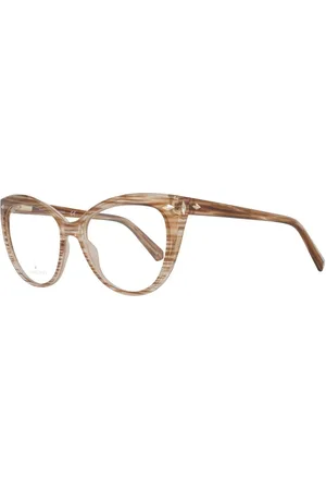 Swarovski Akcesoria, Kobieta, brązowy, ONE SIZE, Brązowe Okulary Optyczne Pełna oprawka