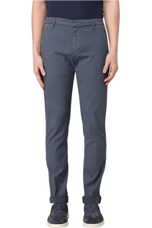 Dondup Spodnie, Mężczyzna, Niebieski, W30, Slim Fit Casual Spodnie Niebieskie Spodnie