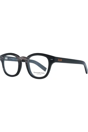 Ermenegildo Zegna Akcesoria, Mężczyzna, brązowy, ONE SIZE, Kwadratowe Oprawki Optyczne