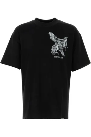 Represent Koszulki, Mężczyzna, Czarny, L, Bawełna, Czarna Bawełna Elegance In Motion T-Shirt