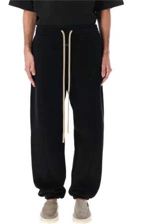 FEAR OF GOD Spodnie, Mężczyzna, Czarny, M, Fleece Sweatpants