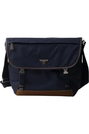 Prada Torebki, Mężczyzna, Niebieski, ONE SIZE, Niebieska Torba na Ramię Messenger
