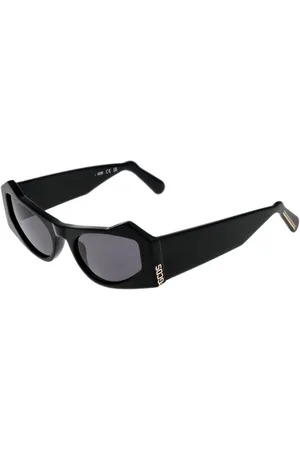 GCDS Akcesoria, unisex, Czarny, ONE SIZE, Czarne Okulary Przeciwsłoneczne Cat Eye