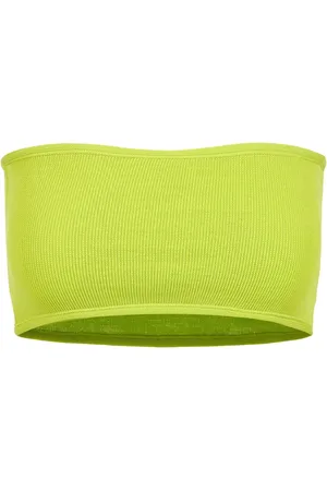 Iceberg Stroje kąpielowe, Kobieta, Żółty, S, Cedrowy dzianinowy top bandeau