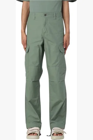 Carhartt Spodnie, Mężczyzna, Zielony, W31, Zielone Spodnie Cargo Multi Pocket