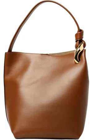 J.W.Anderson Torebki, Kobieta, brązowy, ONE SIZE, Elegancka Skórzana Torba na Ramię z Łańcuchem