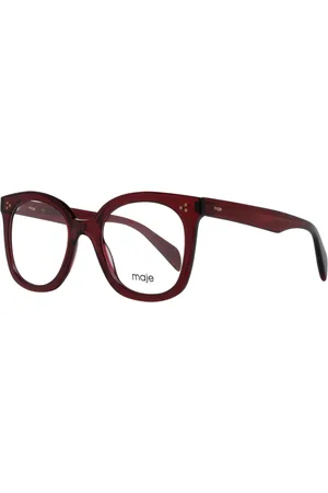 Maje Akcesoria, Kobieta, Czerwony, ONE SIZE, Burgundowe Okulary Optyczne Damskie