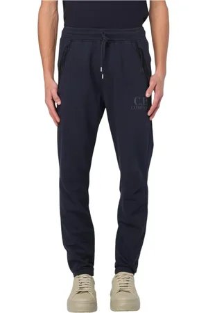 C.P. Company Spodnie, Mężczyzna, Niebieski, M, Szare Spodnie Styl Casual