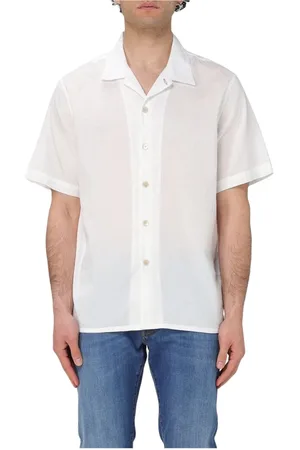 Paul Smith Koszule, Mężczyzna, Biały, M, Niebieska koszula z krótkim rękawem, wyrafinowany styl