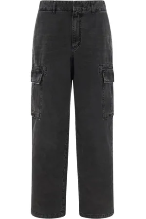 Givenchy Jeansy, Mężczyzna, Czarny, L, Czarne Spodnie Cargo z Kieszeniami