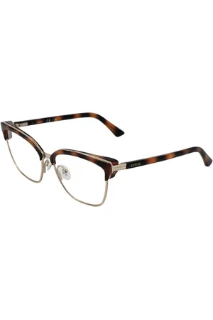 Guess Akcesoria, Kobieta, brązowy, ONE SIZE, Brązowe Okulary Optyczne Browline Damskie