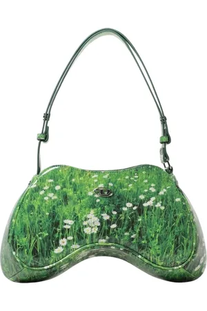 Diesel Torebki, Kobieta, Zielony, ONE SIZE, Zielona Torba na ramię Daisy Field