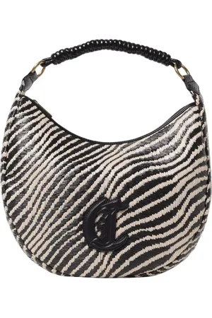 Roberto Cavalli Torebki, Kobieta, Wielobarwność, ONE SIZE, Biała torba na ramię zebra