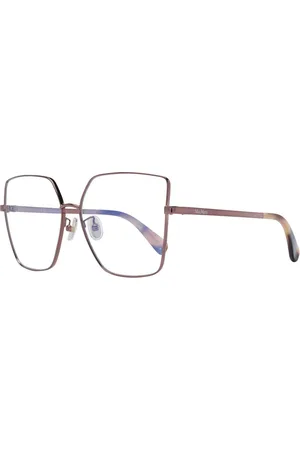 Max Mara Akcesoria, Kobieta, brązowy, ONE SIZE, Brązowe Okulary Optyczne Damskie Kwadratowy Styl