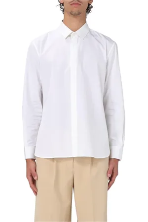 Saint Laurent Koszule, Mężczyzna, Biały, 2XS, Czarna Koszula Poplin Elegancki Styl