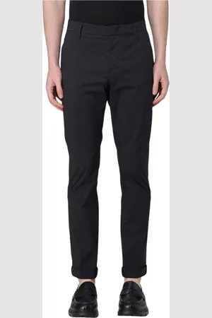 Dondup Spodnie, Mężczyzna, Czarny, W33, Klasyczne Slim-Fit Beżowe Spodnie