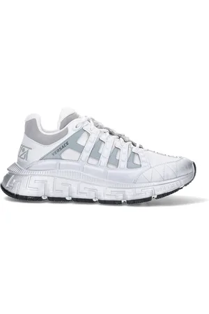 VERSACE Buty, Mężczyzna, Biały, 44 EU, Białe Sneakersy Styl Trigreca