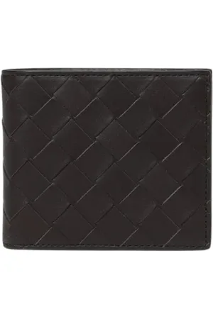 Bottega Veneta Akcesoria, Mężczyzna, brązowy, ONE SIZE, Brązowa Skórzana Portmonetka