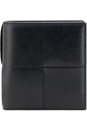 Bottega Veneta Akcesoria, Mężczyzna, Czarny, ONE SIZE, Klasyczny Portfel Skórzany