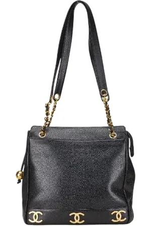 CHANEL Pre-owned, Kobieta, Czarny, ONE SIZE, Skóra, Pre-owned Leather totes