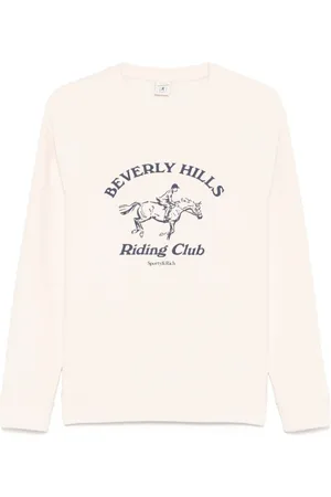 Sporty & Rich Swetry, Kobieta, Beżowy, S, Sporty Cream Sweter St 082626255Cr