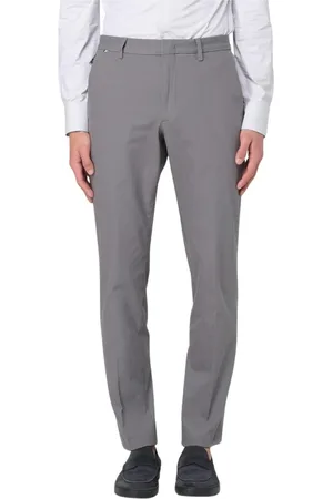 HUGO BOSS Spodnie, Mężczyzna, Szary, XL, Niebieskie Spodnie Slim Fit z mieszanki bawełny