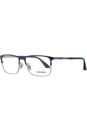 Longines Akcesoria, Mężczyzna, Niebieski, ONE SIZE, Niebieskie Metalowe Okulary Optyczne
