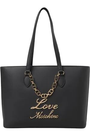 Moschino Torebki, Kobieta, Czarny, ONE SIZE, Elegant Chain Tote Bag