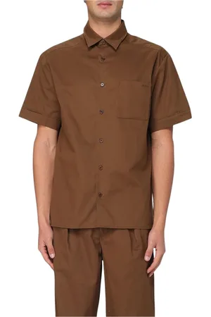 A.P.C. Koszule, Mężczyzna, brązowy, S, Klasyczna Brązowa Koszula Casual