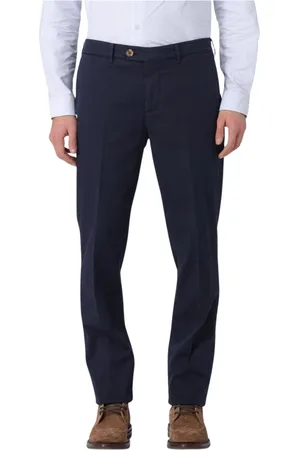 Brunello Cucinelli Spodnie, Mężczyzna, Niebieski, XL, Granatowe Bawełniane Spodnie Casual