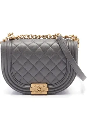 CHANEL Pre-owned, Kobieta, Szary, ONE SIZE, Skóra, Pre-owned Leather crossbody-bags