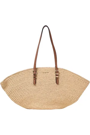 Michael Kors Torebki, Kobieta, Beżowy, ONE SIZE, Beżowa Torba na Ramię Stylowe Lato
