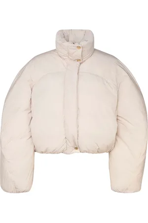 Jacquemus Kurtki, Kobieta, Beżowy, S, Beżowa Pikowana Kurtka Puchowa