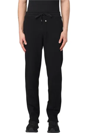 Dolce & Gabbana Spodnie, Mężczyzna, Czarny, L, Stylowe czarne spodnie dresowe dla mężczyzn