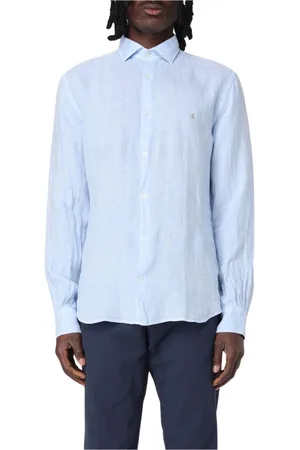BROOKSFIELD Koszule, Mężczyzna, Niebieski, 5XL, Denim, Denim Koszula z Długim Rękawem