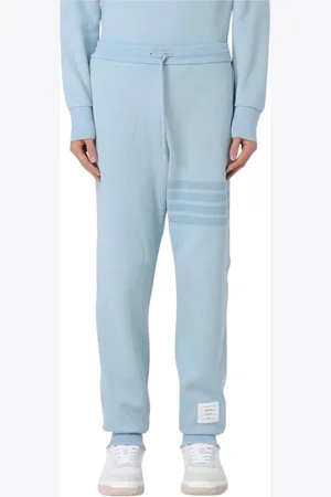 Thom Browne Spodnie, Mężczyzna, Niebieski, S, Niebieskie stylowe spodnie dresowe dla mężczyzn