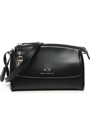 Armani Exchange Torebki, Kobieta, Czarny, ONE SIZE, Czarne torby z zamknięciem na zamek błyskawiczny