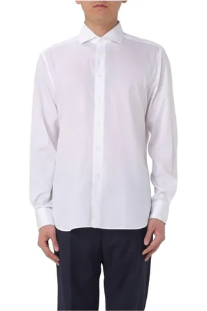 corneliani Koszule, Mężczyzna, Biały, XL, Niebieska Koszula z Długim Rękawem