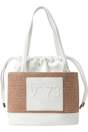 V°73 Torebki, Kobieta, Beżowy, ONE SIZE, Wiklinowa Torba na Ramię