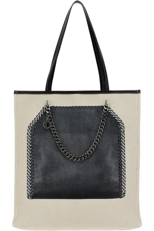 Stella McCartney Torebki, Kobieta, Beżowy, ONE SIZE, Wielokolorowa Torba na Ramię z Łańcuchem dla Kobiet