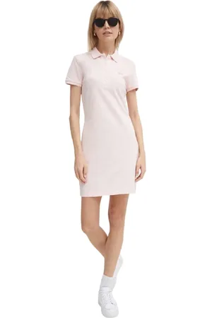 Lacoste Sukienki, Kobieta, Różowy, L, Różowa Sukienka dla Kobiet