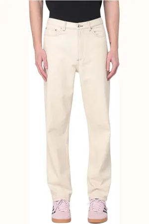 A.P.C. Jeansy, Mężczyzna, Biały, W31, Białe Straight Leg Jeansy