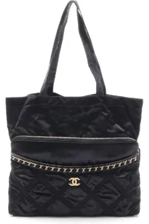 CHANEL Pre-owned, Kobieta, Czarny, ONE SIZE, Nylon, Pre-owned Canvas totes