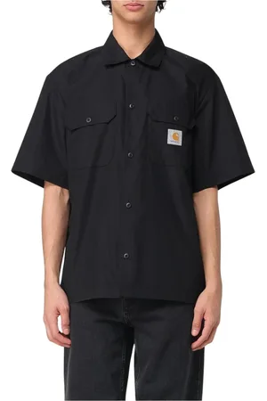 Carhartt Koszule, Mężczyzna, Czarny, XS, Czarna koszula robocza regular fit