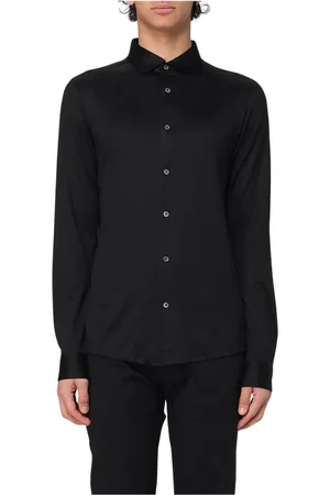 Emporio Armani Koszule, Mężczyzna, Czarny, S, Biała Sweterkoszula dla Mężczyzn