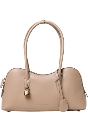 Stella McCartney Torebki, Kobieta, brązowy, ONE SIZE, Karmelowa Torba na Ramię z Podszewką i Łańcuchem