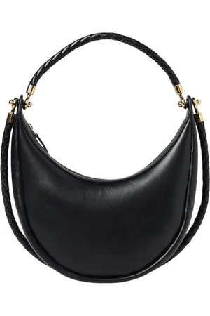 Bottega Veneta Torebki, Kobieta, Czarny, ONE SIZE, Czarna skórzana torba na ramię